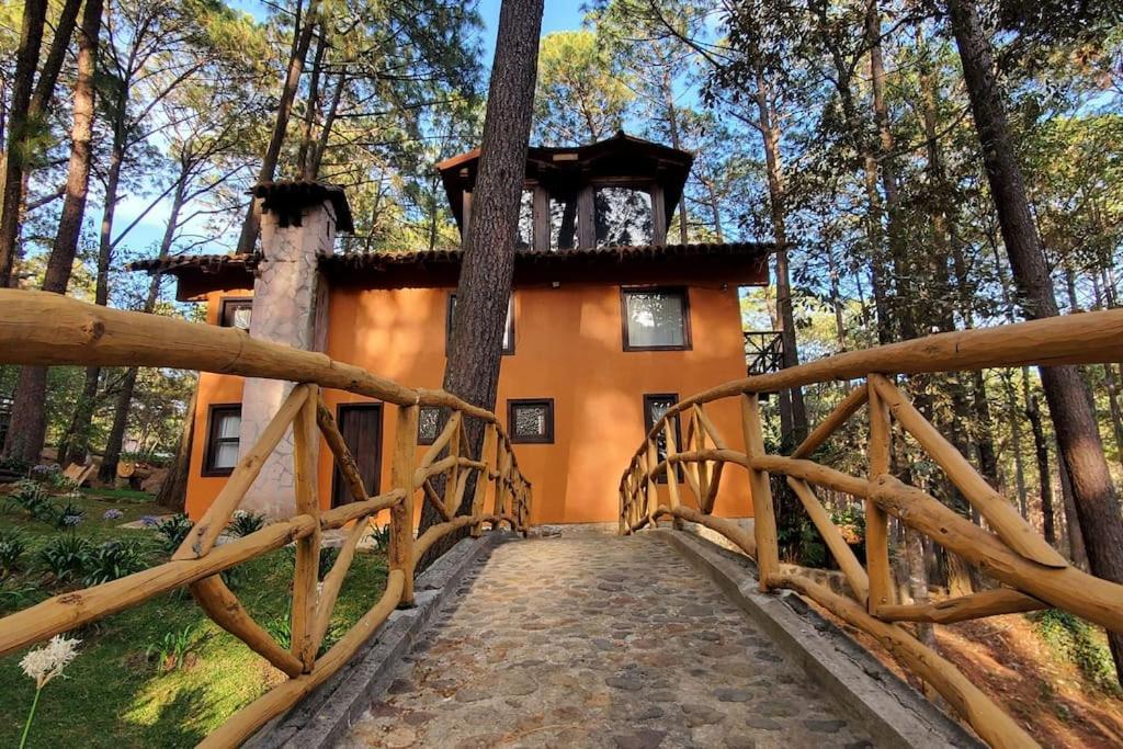 Cabana Rustica A 1Km De Cascada Mazamitla Exteriör bild
